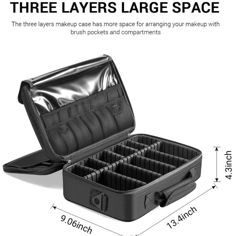 Makeup Travel Bag (Removable Inserts)